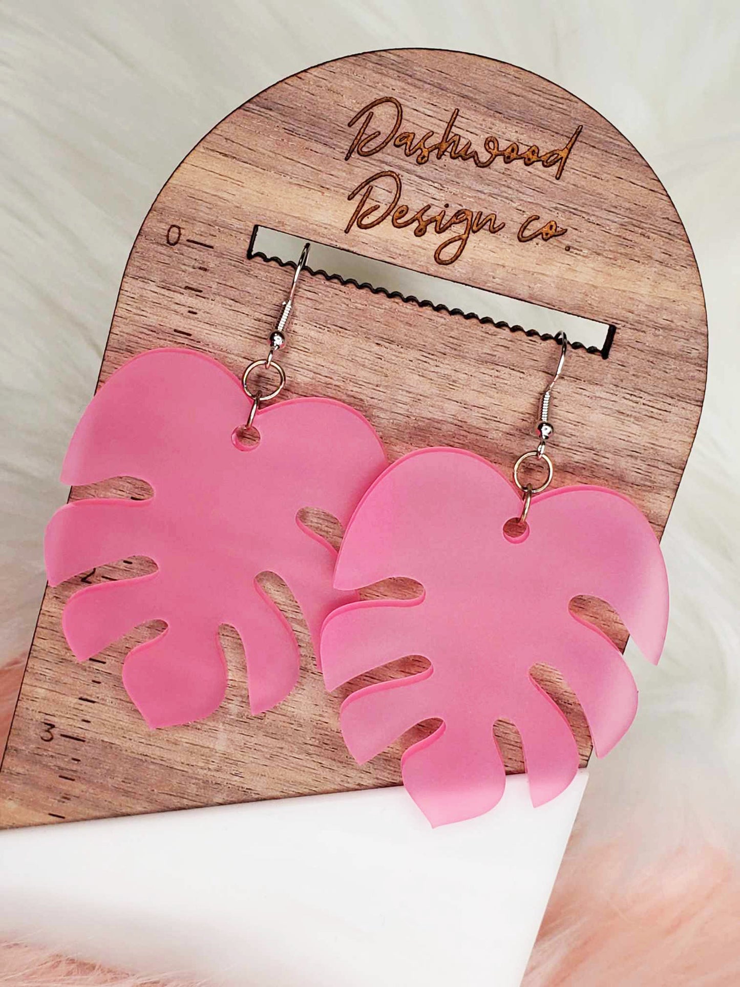 Monstera Dangle Earrings