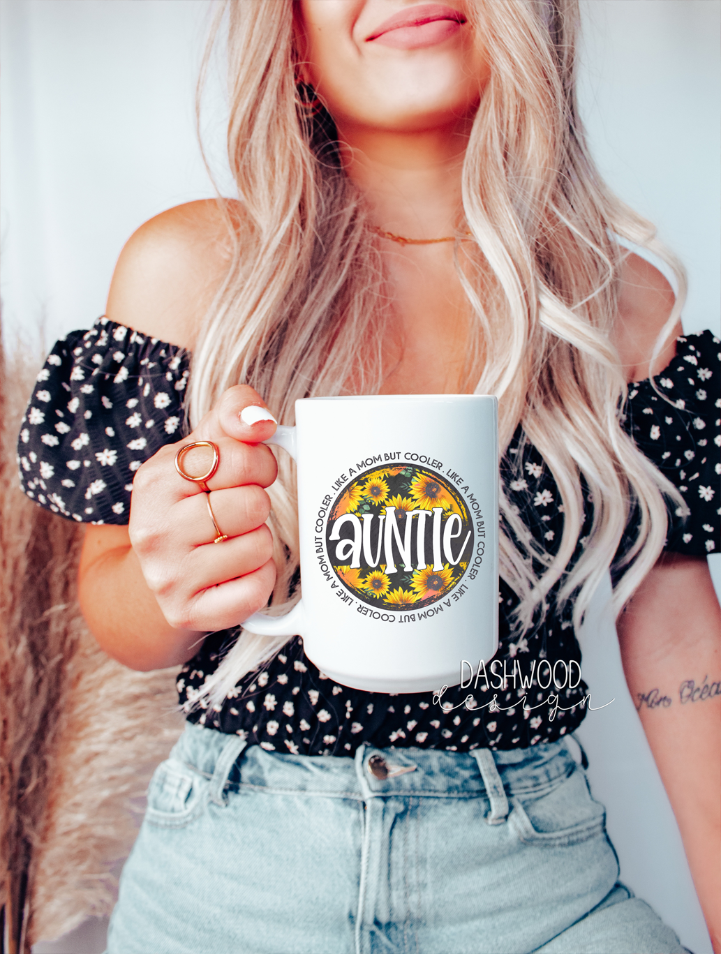 Auntie Sunflower Coffee Mug