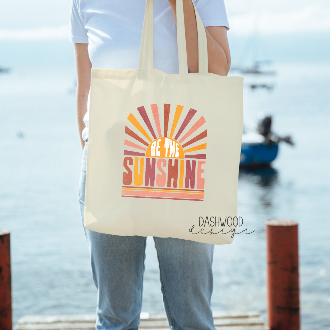 Be The Sunshine Retro Sublimated Tote