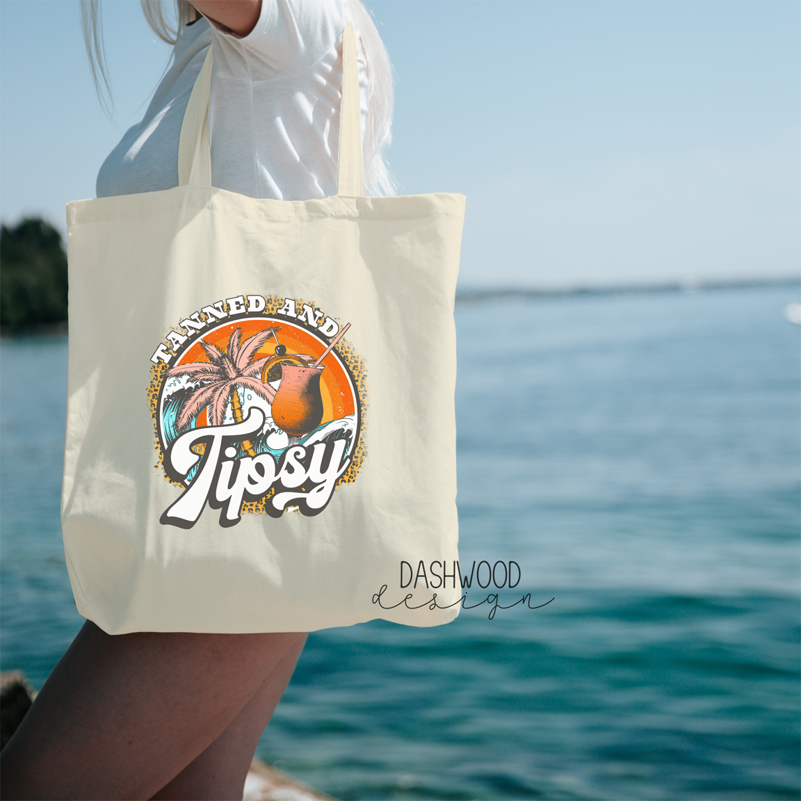 Tanned And Tipsy Sublimated Tote