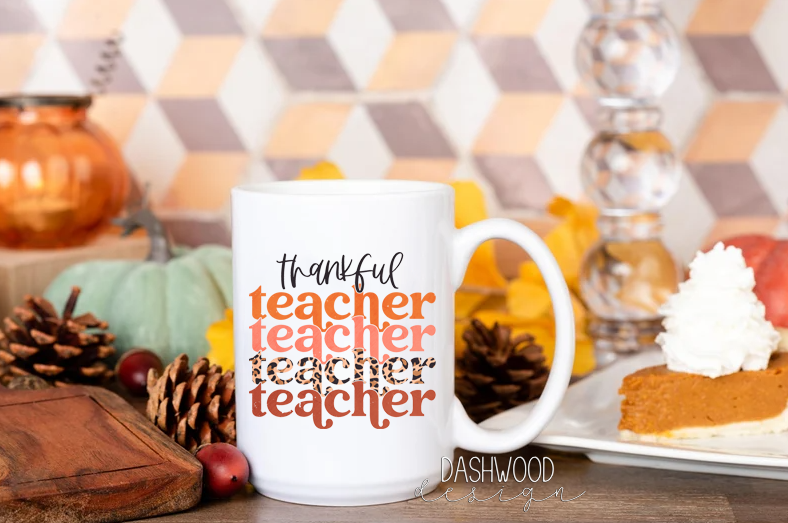 Thankful Teacher Coffee Mug