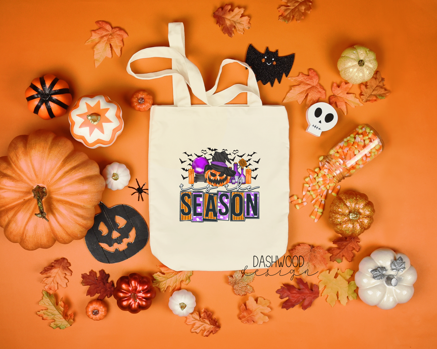 Tis The Season Pumpkin Sublimated Tote