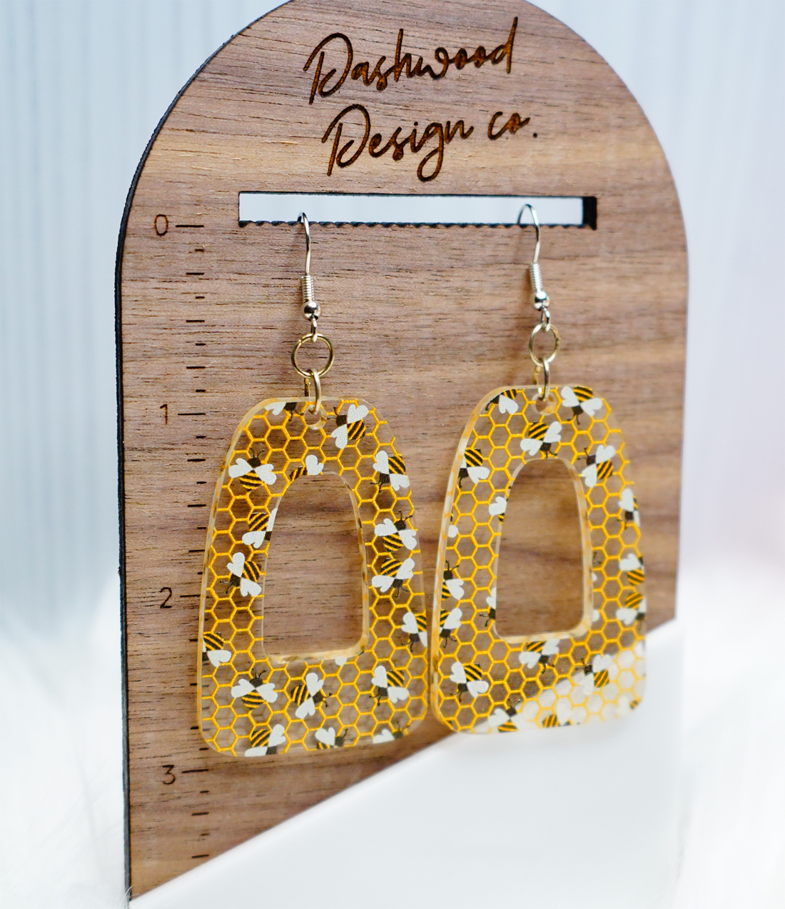 Bee Dangle Earrings Dashwood Design Co