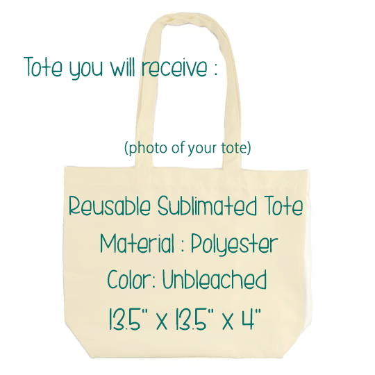 Little Monster Sublimated Tote