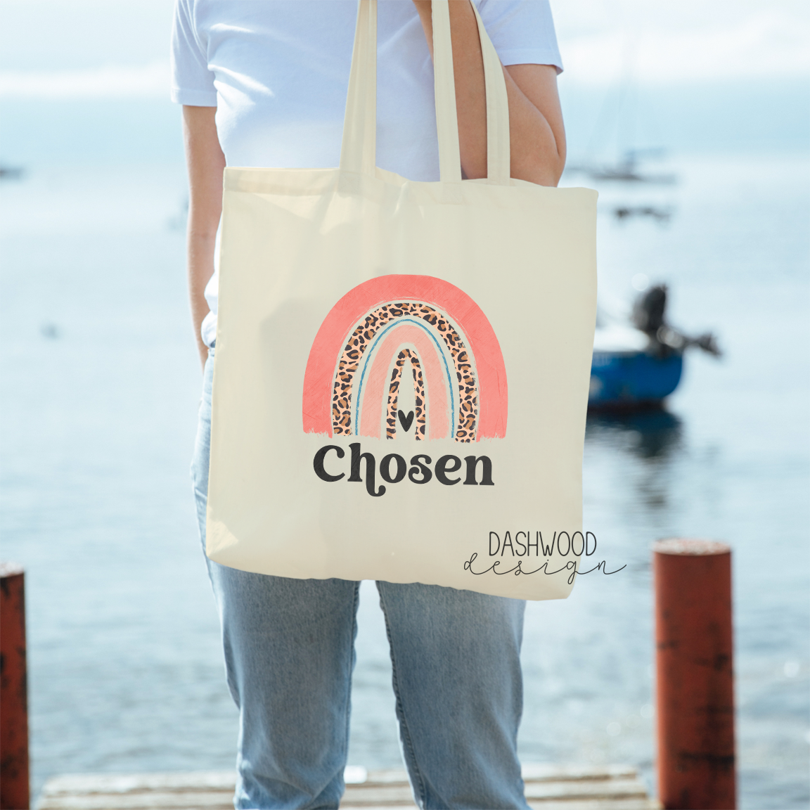 Chosen Rainbow Sublimated Tote