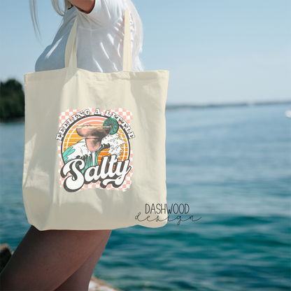 Feeling A Little Salty Margarita Sublimated Tote