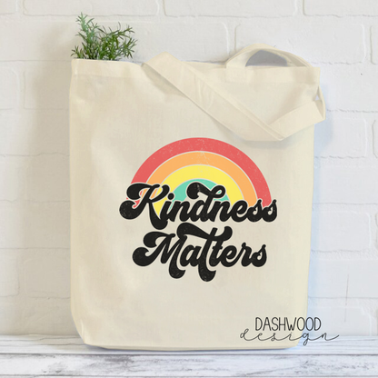 Kindness Matters Rainbow Sublimated Tote