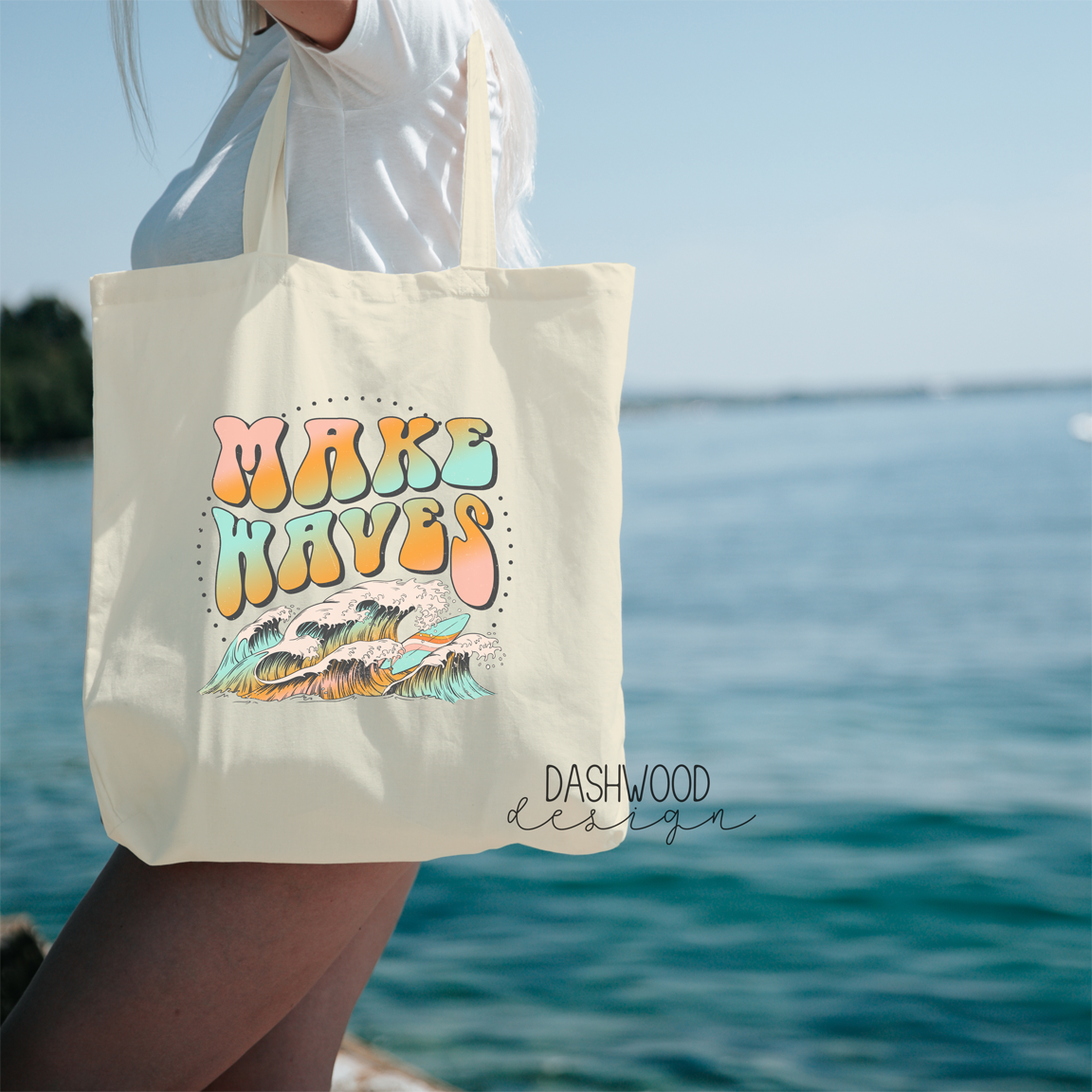 Make Waves Sublimated Tote